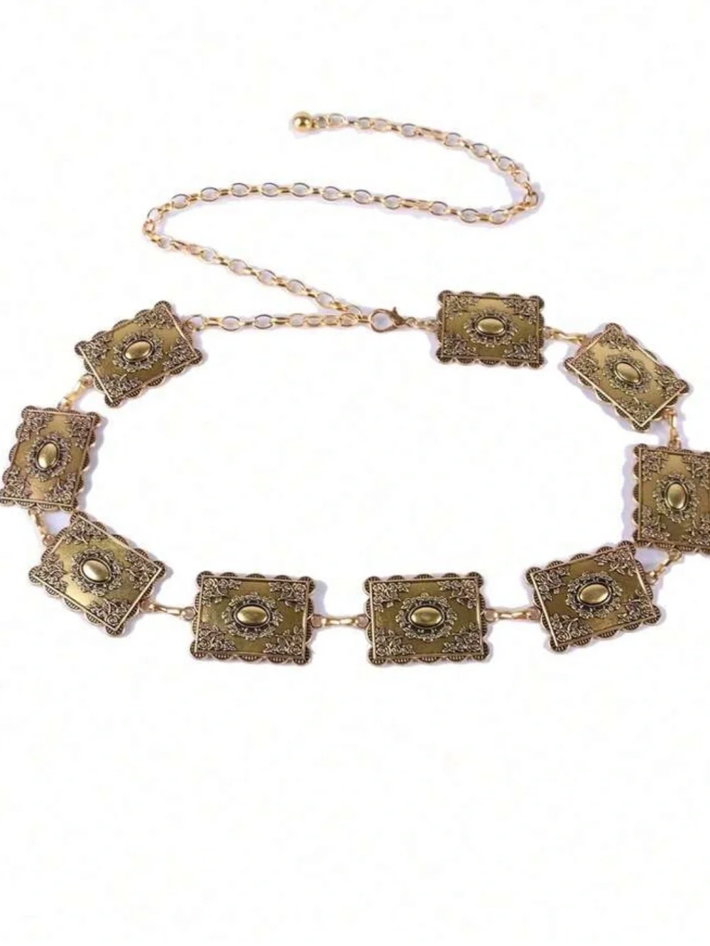 Vintage Engraved Gold Chain Belt NEW 🏷️